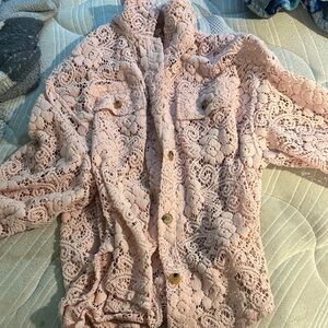 Pink Lace Women's Jacket